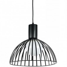 Φωτιστικό Κρεμαστό Μονόφωτο Φ35cm E27 230V Μαύρο 4346-A-BL